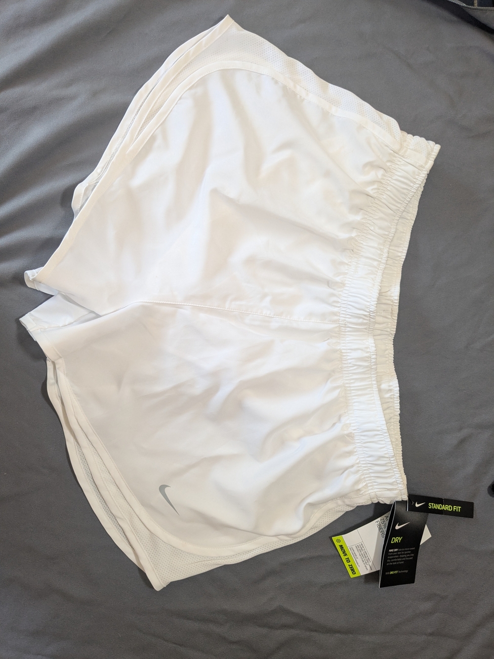 Nike Women’s XL White Athletic Dri-FIT Running Shorts
